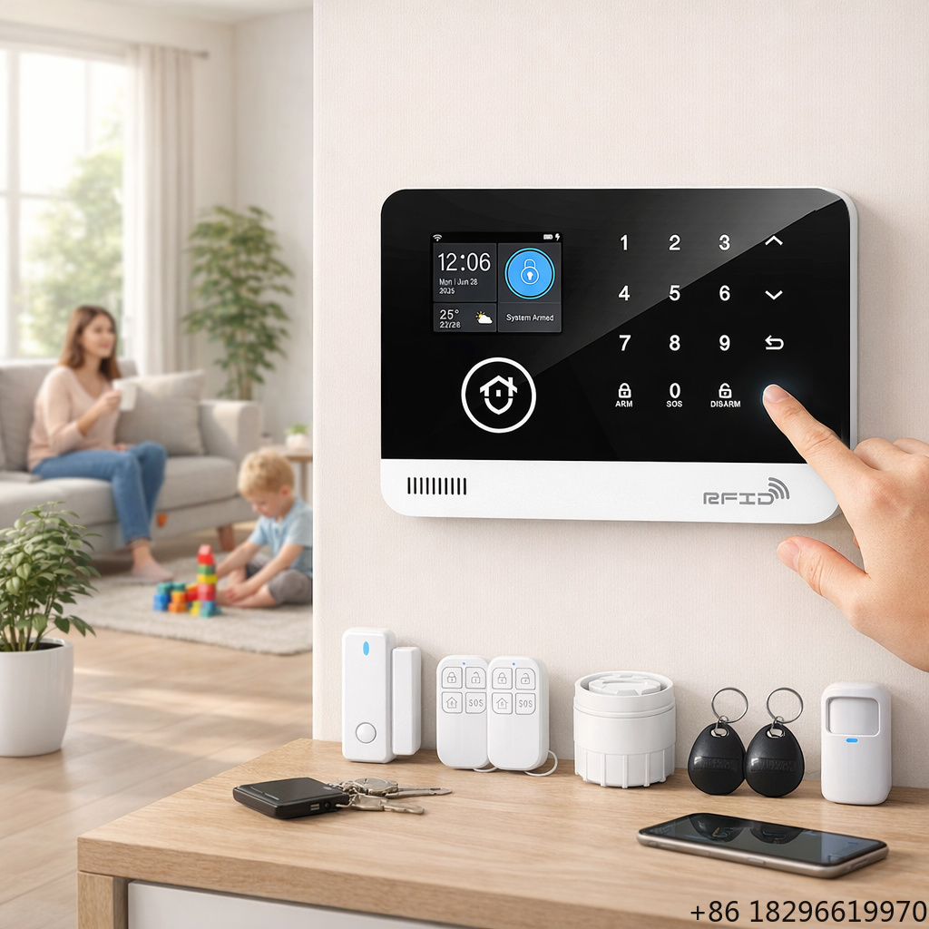 Home Security Battery Replacement - ระบบเตือนภัยบ้านอัจฉริยะ WiFi GSM รุ่น GS-G74 พร้อมแบตเตอรี่เปลี่ยนได้
